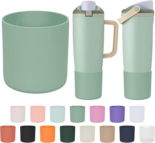 Silicone Higher Boot Compatible with Owala 30oz & 40oz FreeSip Sway Bottles & Tumblers, Large Protection Anti-slip Bottom Cover Sleeve for Freesip Sway Tumbler and Bottle