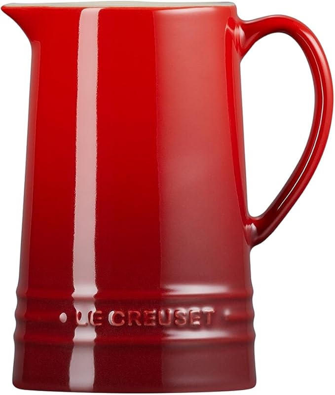 Le Creuset Stoneware Small Pitcher, 10 oz., Cerise