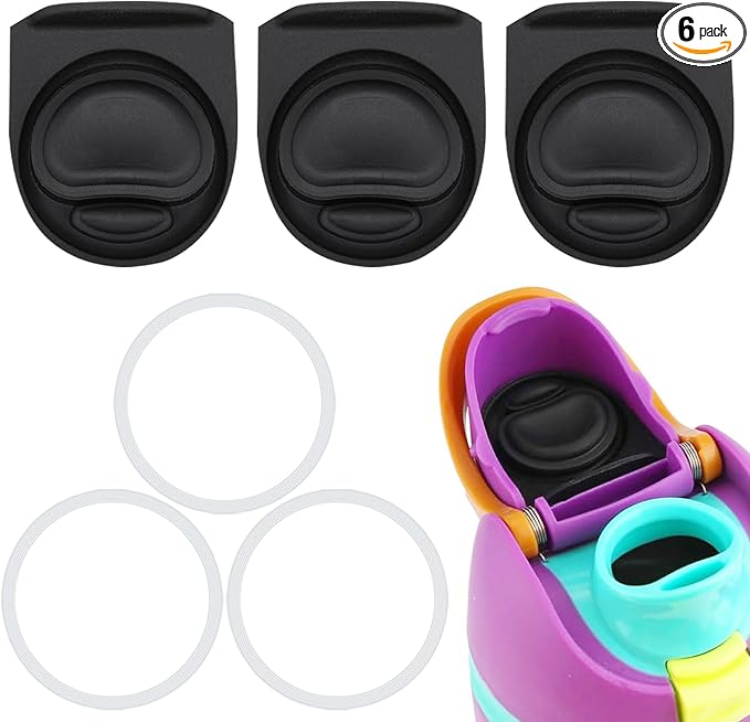 3 Sets Replacement Seal Stopper and O Ring Gasket Compatible with Owala FreeSip 24oz 32oz,Water Bottle Lid Insert Cap Rubber Seal Parts for Owala 16/19/24/32/40oz Mouth Piece Accessories Z3K6