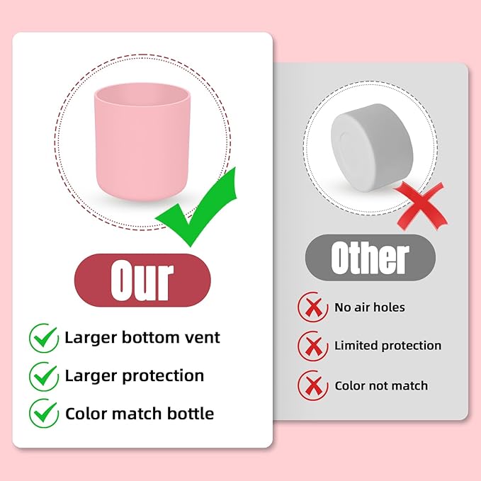 Silicone Higher Boot Compatible with Owala 30oz & 40oz FreeSip Sway Bottles & Tumblers, Large Protection Anti-slip Bottom Cover Sleeve for Freesip Sway Tumbler and Bottle (Sugar High)