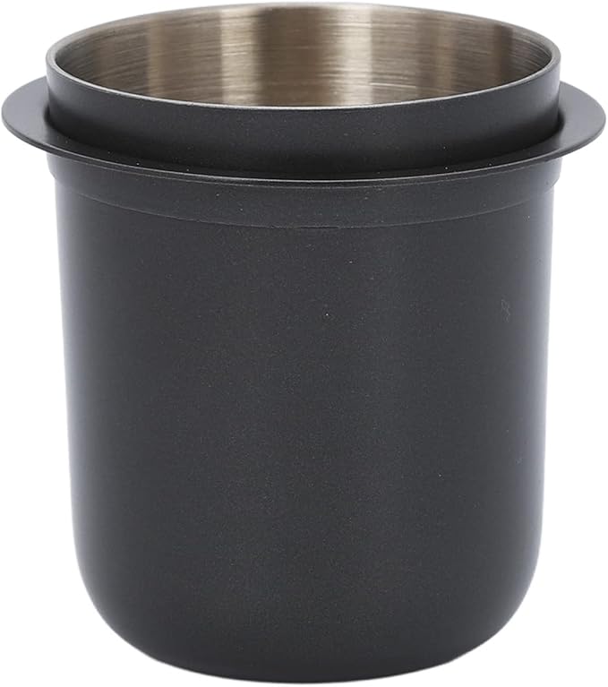 Espresso Dosing Cup - Stainless Steel Coffee Brewing Dose Release Kit, 150ml 58mm Universal Inverted Design for Coffee Machines, Durable Non-Rust -Free Espresso Cup with Ergonomic Handle