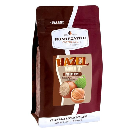 Fresh Roasted Coffee, Hazelnut Flavored Coffee, 12 oz, Medium Roast, Kosher, Ground
