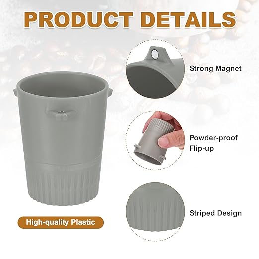 uxcell 51/53 mm Espresso Coffee Dosing Cup, Espresso Machine Accessories Cup for Home Commercial Precision Control Coffee Machine Grinder, Gray