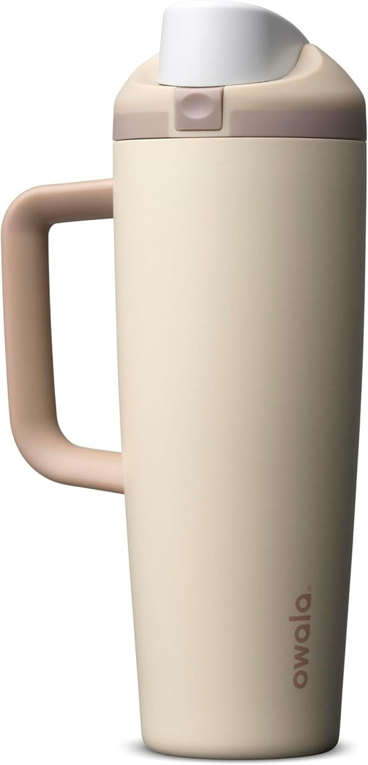 Owala FreeSip Tumbler - Stainless Steel - 30-oz. - Tan (Lightly Toasted)