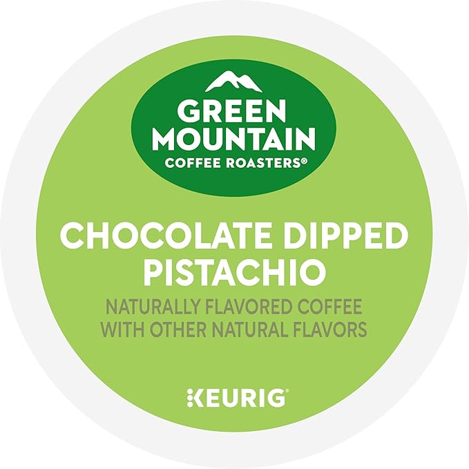 Green Mountain Coffee Roasters Chocolate Dipped Pistachio, Single-Serve Keurig K-Cup Pods, 6 Boxes of 10 (60 Count Total)
