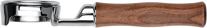 Normcore 58mm Slim Naked Portafilter with 18g Precision High Extraction Basket, Genuine American Walnut Handle Fits 58mm Breville Sage Machines