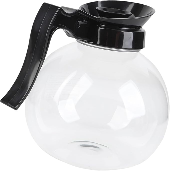 1.8L Glass Coffee Pot, Coffee Server Heat Proof Coffee Carafe High Borosilicate Glass Pitcher for Brewing & Serving, Clear Coffee Decanter for Outdoor Travel Picnics