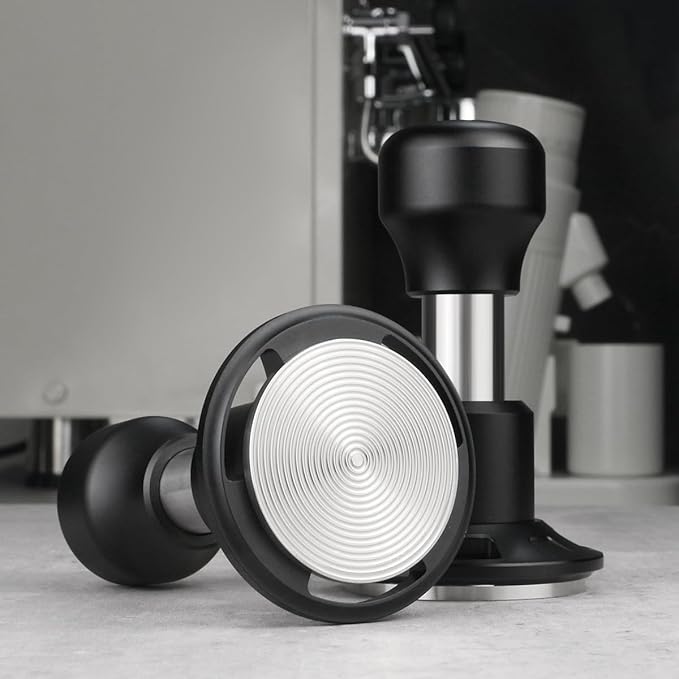 WYLOSUA® 51mm Constant Force Impact Coffee Tamper - Auto-Leveling & Impact Mechanism, Effortless Press for Stable Extraction - Essential for Pro/Home Espresso (Fits 51mm Portafilters)