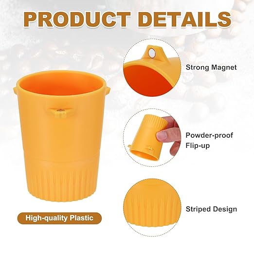 uxcell 51/53 mm Espresso Coffee Dosing Cup, Espresso Machine Accessories Cup for Home Commercial Precision Control Coffee Machine Grinder, Yellow