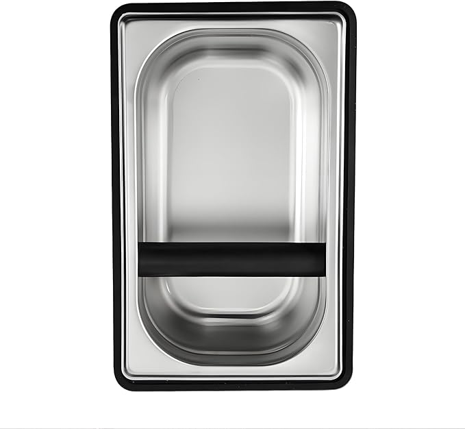 Espresso Knock Box,Large capacity Stainless Steel coffee knock box,espresso grounds knock box Suitable for use in cafés and homes(10.94 x 6.88 x 4.25 inch)