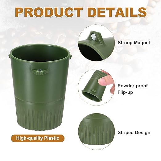 uxcell 58 mm Espresso Coffee Dosing Cup, Espresso Machine Accessories Cup for Home Commercial Precision Control Coffee Machine Grinder, Green
