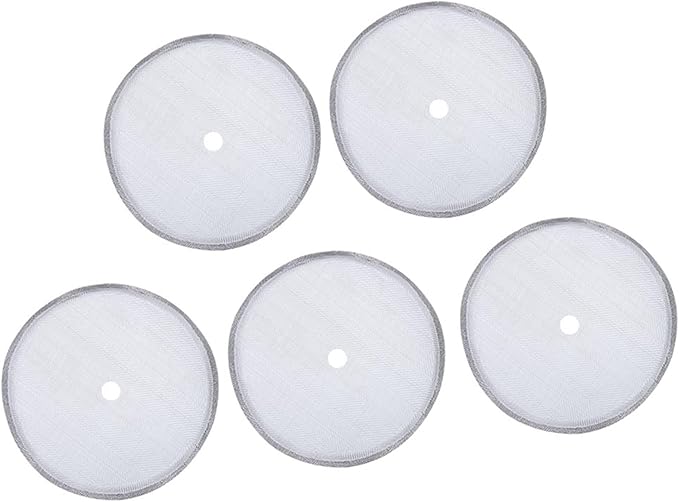5 Pack French Press Replacement Filter Screen Reusable Stainless Steel Mesh Filters for 600ml / 20.29oz Coffee Pot Coffee Maker
