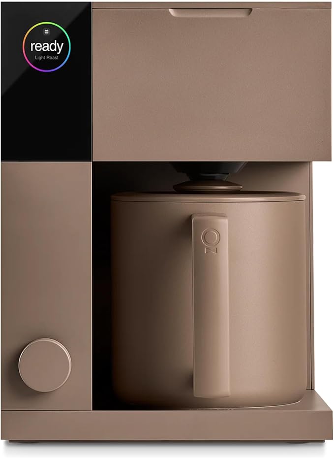 Fellow Aiden Precision Drip Coffee Maker, Thermal Carafe, Perfect Temperature Control, Bloom Cycle, Single Serve to 10 Cup Capacity, Malted Chocolate