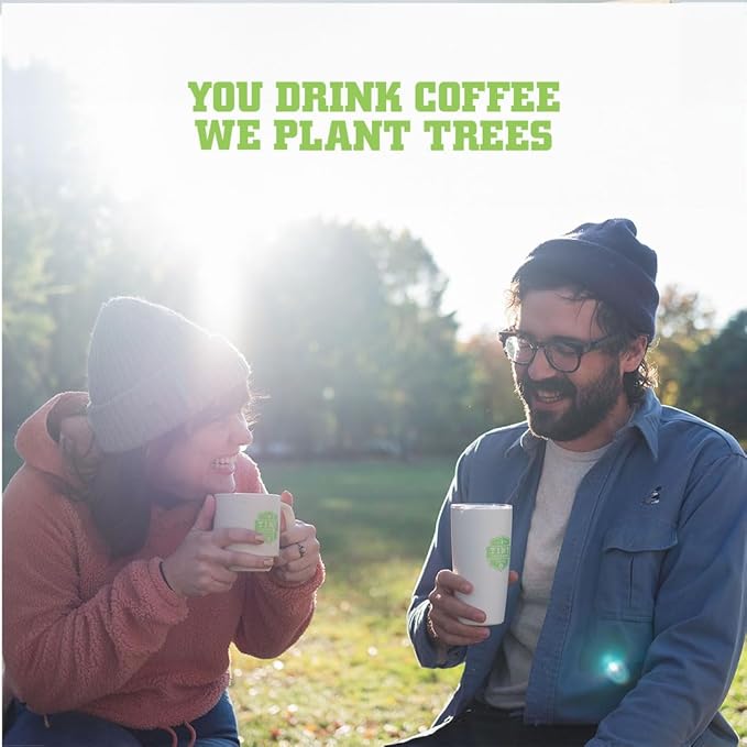 Tiny Footprint Coffee - Fair Trade Organic Peru APU Medium Roast - Whole Bean Coffee, USDA Organic & Carbon Negative - You Drink Coffee, We Plant Trees, 16 Ounce,9849109