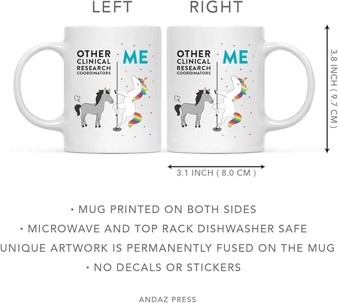 Andaz Press Funny Quirky 11oz. Ceramic Coffee Tea Mug, Thank You Gift, Horse Unicorn, 1-Pack, Birthday Ideas for Coworker Him Her, Gift Box