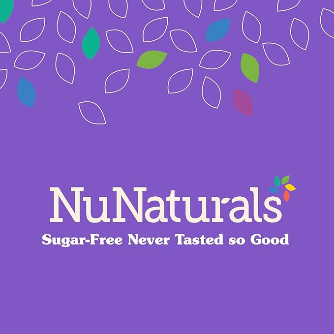 NuNaturals Stevia Syrup, Sugar-Free Sweetener, Plant-Based Sugar Substitute, Zero Calorie, Cocoa Mint Syrup, 16 oz