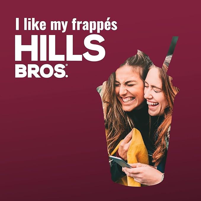 Hills Bros. Frappés Instant Drink Mix – Indulgent Café-Style Beverage – Gluten-Free, Kosher-Certified – Easy to Make Hot or Cold – Premium, Rich Taste, Gourmet Coffee Experience – Chocolate Espresso