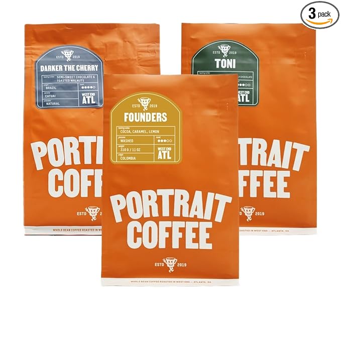 Bean Box Sampler - Roasted by Portrait, 3-Pack, Whole Bean Coffee, Gourmet Coffee