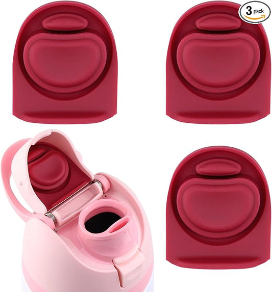 3pcs Replacement Rubber Stopper Seal Compatible with Owala FreeSip 24oz 32oz,Water Bottle Lid Cap Silicone Seal Parts for Owala 16/19/24/32/40oz Spout Gasket Mouthpiece Piece Accessories F5