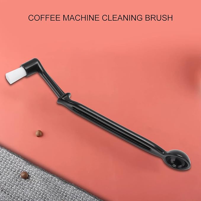 Coffee Machine Cleaning Brush:Plastic Brewing Head Grinder Cleaning Tool,Multifunction Brush for Home Use,Black