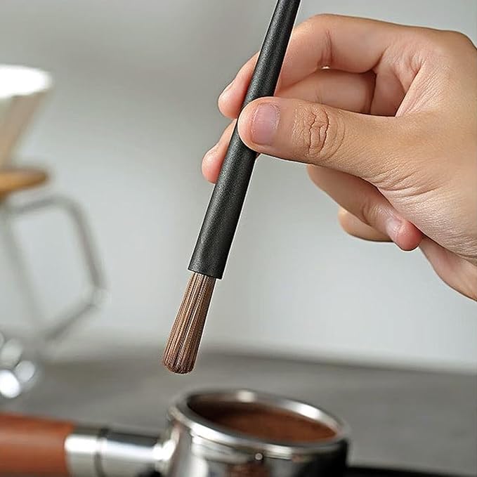 Coffee Grinder Cleaning Brush Coffee Brush Coffee Grinder Brush Cleaner with Wood Handle and Bristles Dusting Espresso Machine Brush Tool Barista Brush for Barista Home Kitchen