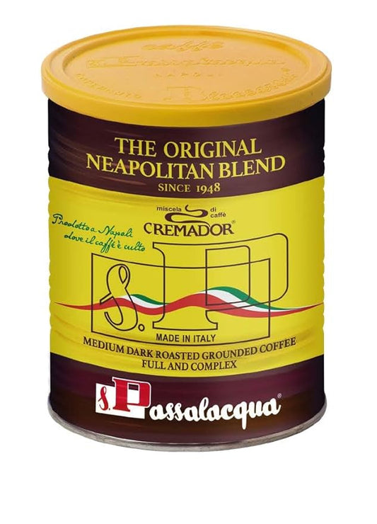 Passalacqua Cremador Ground Coffee - 70% Arabica Premium Medium Dark Roast (250g)