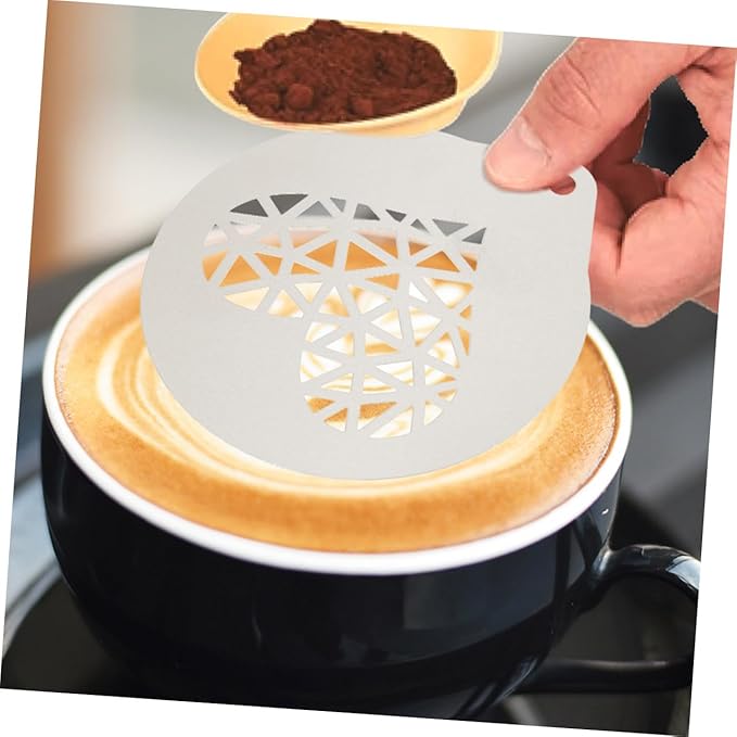 Coffee Latte Art Stencils Metal Cappuccino Cake Pops Mold for DIY Decorating and Baking