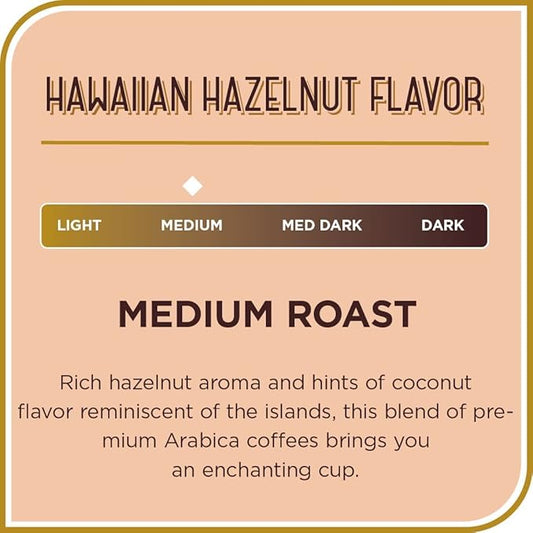 Don Francisco's Hawaiian Hazelnut Ground Flavored Coffee: Rich, Aromatic 100% Arabica Beans - (12 oz Recyclable Can) (Pack of 2)