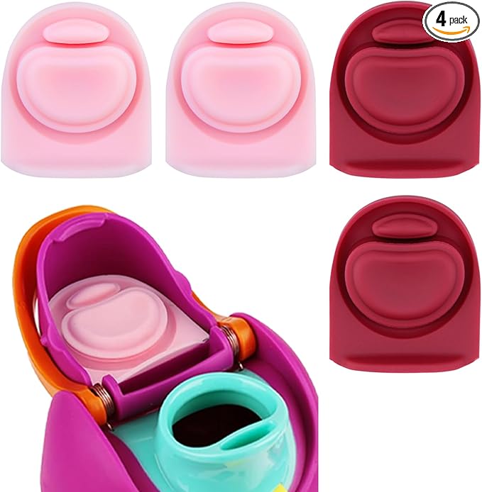 4pcs Replacement Stopper Seal Compatible with Owala FreeSip 24oz 32oz,Water Bottle Lid Insert Cap Silicone Seal Parts for Owala 16/19/24/32/40oz Spout Gasket Mouth piece Accessories F7