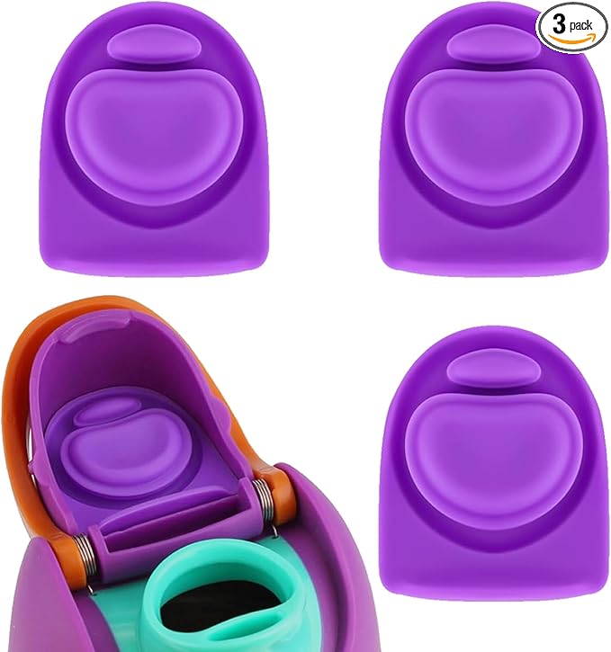 3pcs Replacement Rubber Stopper Seal Compatible with Owala FreeSip 24oz 32oz,Water Bottle Lid Cap Silicone Seal Parts for Owala 16/19/24/32/40oz Spout Gasket Mouthpiece Piece Accessories F4