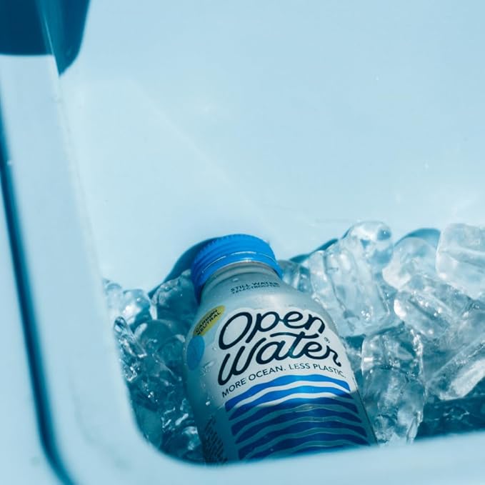 Open Water Still Bottled Water with Electrolytes in 16-oz Aluminum Bottles (Mini Pallet 720 Bottles - Still) | BPA-free and Eco friendly