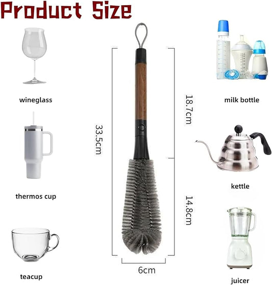 2 in 1 Cleaning Brush, Detachable Dual-Head Brush for Blender Cleaning Brush, Fruit Juicer Machine Clean Brush, Flexible Bendable Cup & Bottles Brush for Kitchen Appliances