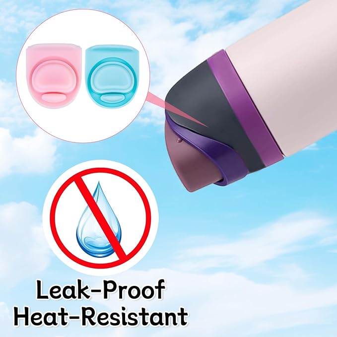 2 Pcs Replacement Rubber Seal Stopper Compatible with Owala FreeSip,Water Bottle Top Gasket Lid for Owala 16/19/24/32/40oz Bottle Mouth Cap Silicone Stoppers Parts Insert Accessories 2PB-5
