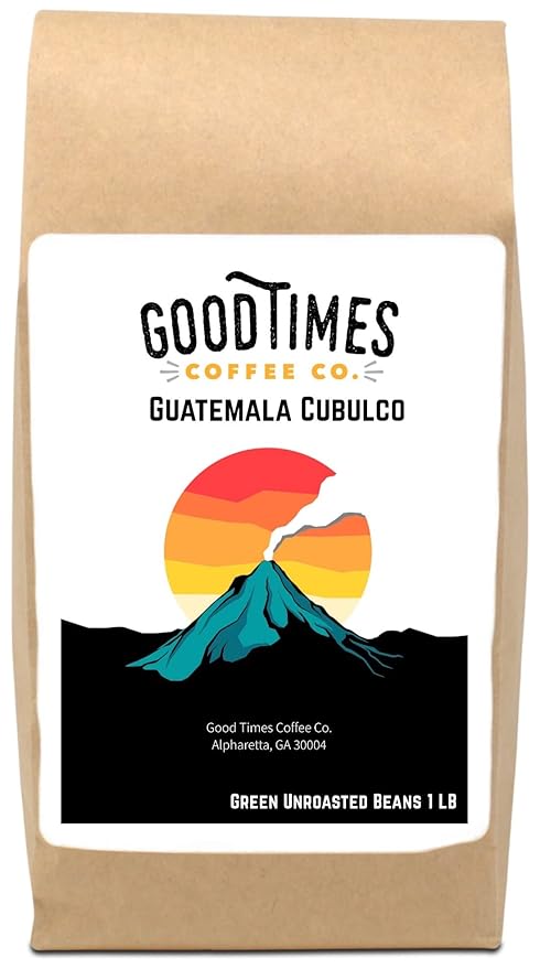 Good Times Coffee Company Green Unroasted Coffee Beans, Guatemalan Cubulco (1 Pound)