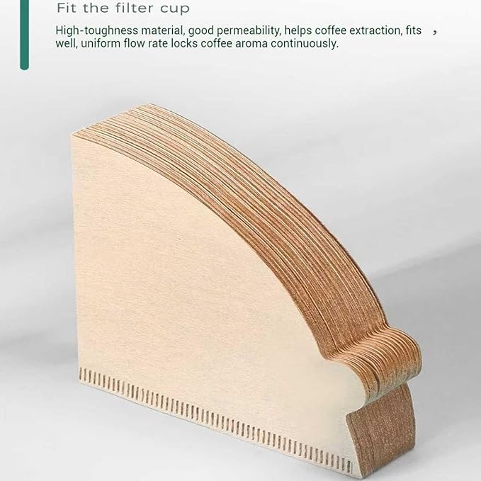 Coffee Filters 200 counts boxed Unbleached Cone Filters V60 Coffee Filters Disposable coffee Paper Filters 2-12 Cup, 02 Cone For Pour Over and Drip Coffee Maker (V2-200PCS in 2 BOX)
