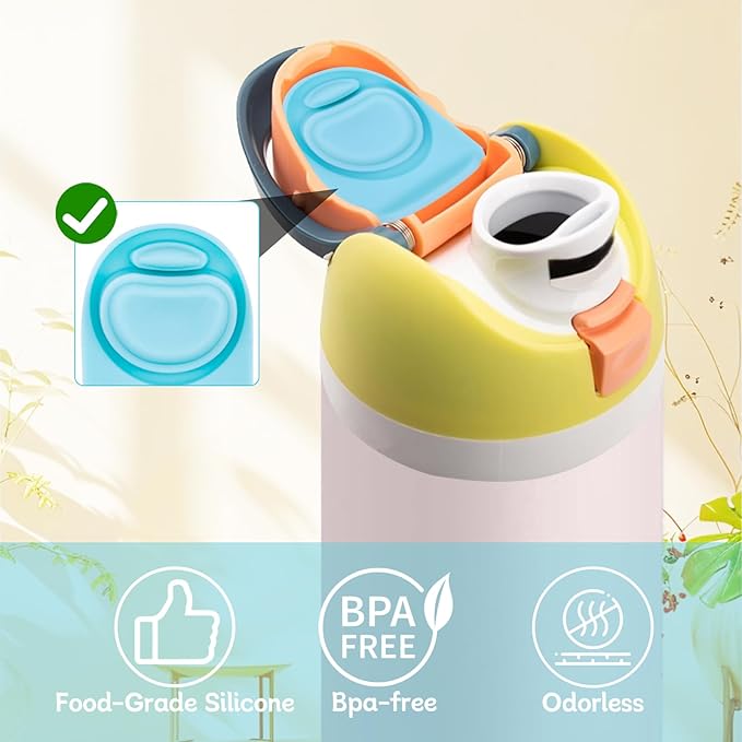 4pcs Replacement Stopper Compatible with Owala FreeSip 24oz 32oz,Water Bottle Top Gasket Lid for Owala 16/19/24/32/40oz Seal Bottle Mouth Cap Stopper Parts Silicone Insert Accessories (Blue)