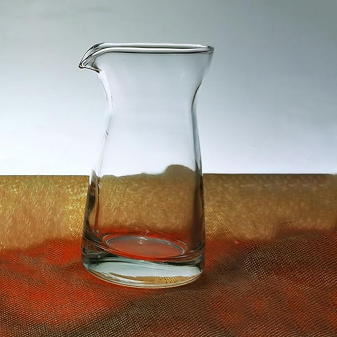 Gatuida Glass Creamer Pitcher 2pcs Milk Creamer Jug Sauce Serving Pitcher Wine Carafe Glass Mini Carafe 80ml Whiskey Decanter for Wine Dinner Parties Tastings Bars Restaurants, 10.00X5.40X5.40CM