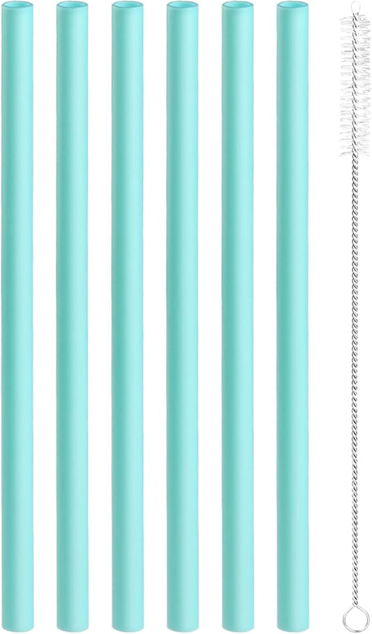 Replacement Straws Compatible with Owala Water Bottle Freepsip 24 Oz - Replacement Parts For Owala Cup 32 Oz -Accessories Set Include 6 BPA-FREE Straws and 1 Cleaning Brush