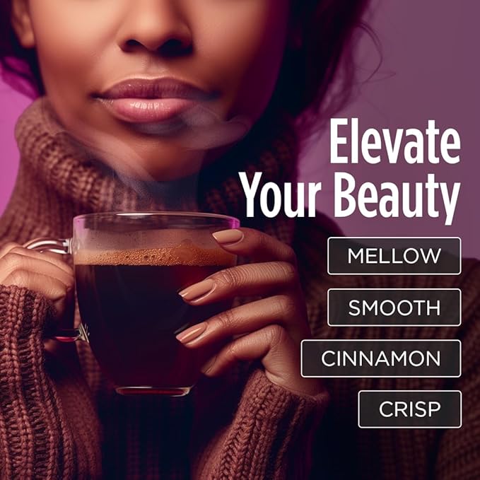 VitaCup Beauty Collagen Coffee Pods for Hair, Skin & Nails, with Biotin & Folate, Medium Dark Roast, Keto Friendly, Single Serve Pod Compatible with Keurig K-Cup Brewers,16 Ct