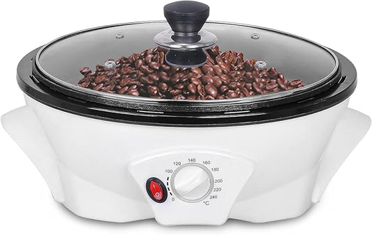 JIAWANSHUN Electric Coffee Bean Roaster - 800g Capacity, 0-240C Temperature Control, 1200W, 110V