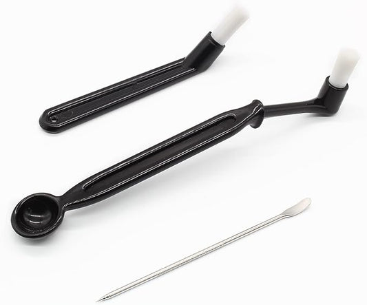 Coffee Machine Cleaning Brush, Nylon Espresso Machine Brush Coffee Cleaning Tool Set with Spoon for Espresso Machine Group Head, Pack of 3