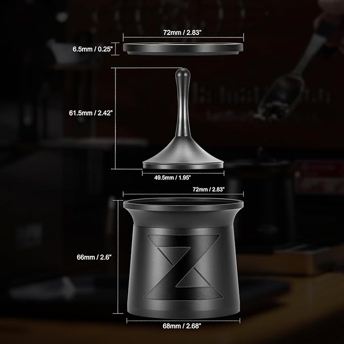 IKAPE 54mm Espresso Powder Receiver Cup, Coffee Powder Receiver Container, Suitable for 54mm Breville Portafilters (z-graphs)