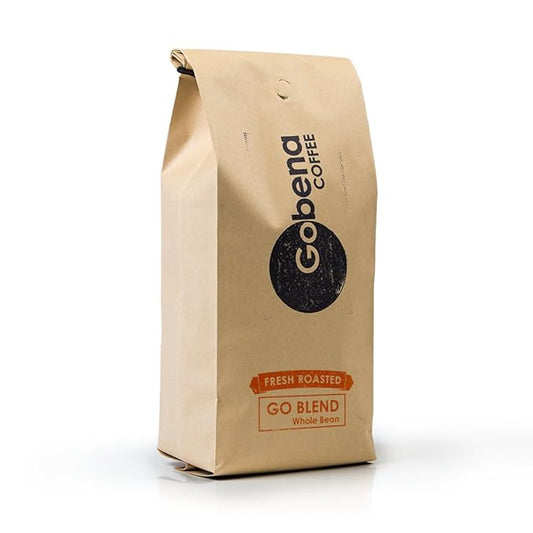 Gobena Coffee 2lb Go-Blend, Dark Roast, Whole Bean Coffee, 100% Arabica, 32oz, Bulk Coffee