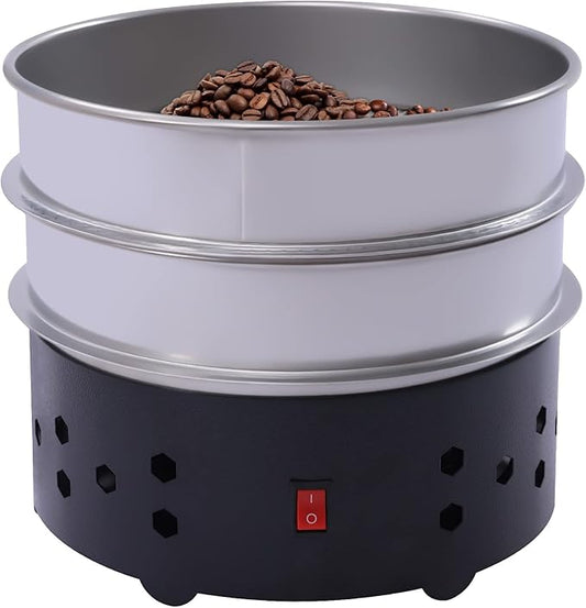 Coffee Bean Cooler 1.3lb Electric Coffee Roasting Cooling Machine 600g Double Layer Collect Coffee Chaff For Home Cafe Roasting Cooling