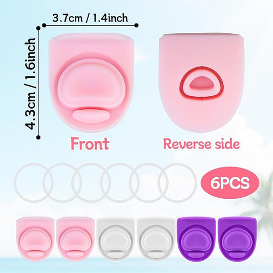6 Sets Replacement Seal Gasket Stoppers for Owala Freesip 16oz 32oz Cap Mouth,Silicone O Sealing Ring Parts Water Bottle Top Lid Accessories for Owala Freesip 16/19/24/32/40oz（3 colors 3