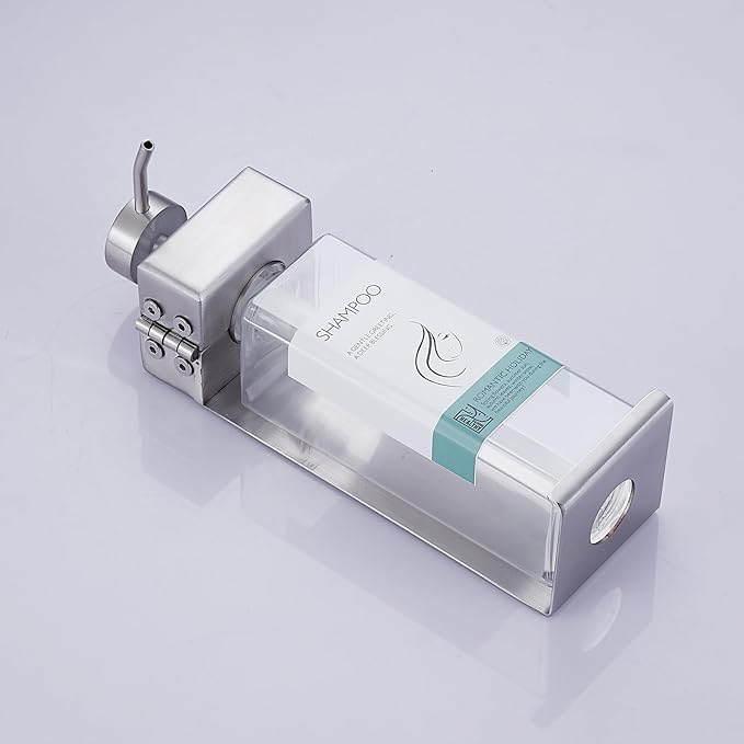 Shampoo, Conditioner, Bath Shampoo Dispenser 1 Bathroom Shower Refillable Soap Dispenser Pump Bottle - Bathroom Wall-Mounted Bath Soap Dispenser Empty Shower Gel Dispenser Set (1-Room)