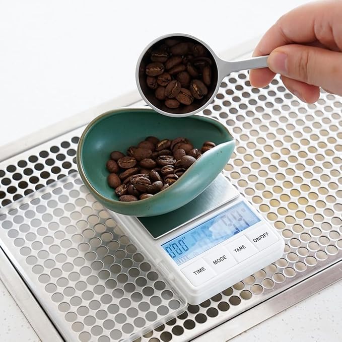 watchget Coffee Beans Dosing Cup Coffee Dosing Tray Ceramic Dose Vessel Loose Leaf Tea Vessel Single Dose Measuring Tray, Dark Green