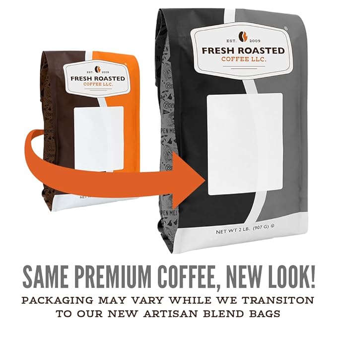 Fresh Roasted Coffee, Correggio Italian Craft Artisan Blend, 12 oz, Dark Roast, Kosher, Whole Bean