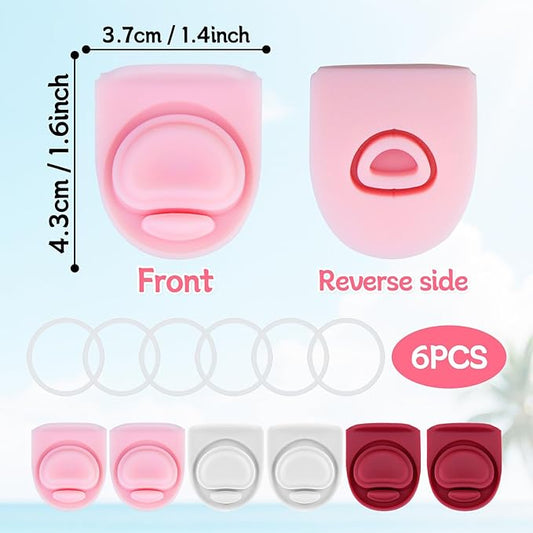 6 Sets Replacement Seal Gasket Stoppers for Owala Freesip 16oz 32oz Cap Mouth,Silicone O Sealing Ring Parts Water Bottle Top Lid Accessories for Owala Freesip 16/19/24/32/40oz（3 colors 5