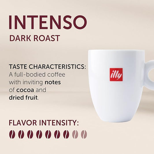 illy Instant Coffee- 100% Arabica Coffee – Intenso Dark Roast – Warm Notes Of Cocoa & Dried Fruit - Easy Preparation - Convenient Coffee Instant Format - Roasted In Italy – 3.3 Ounce